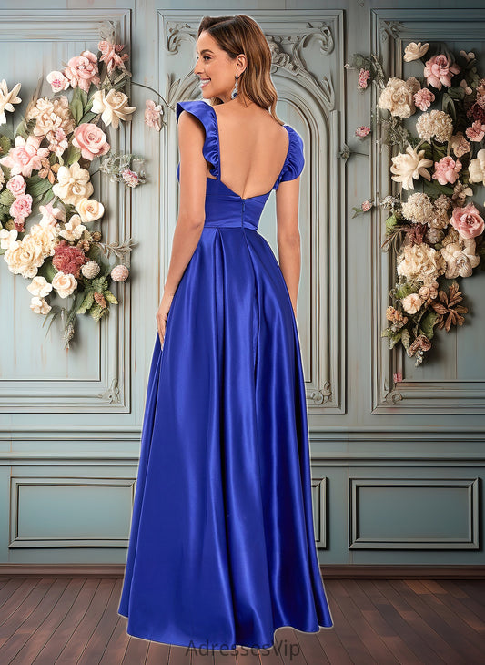 Fernanda Ball-Gown/Princess Sweetheart Floor-Length Satin Prom Dresses HCP0025859