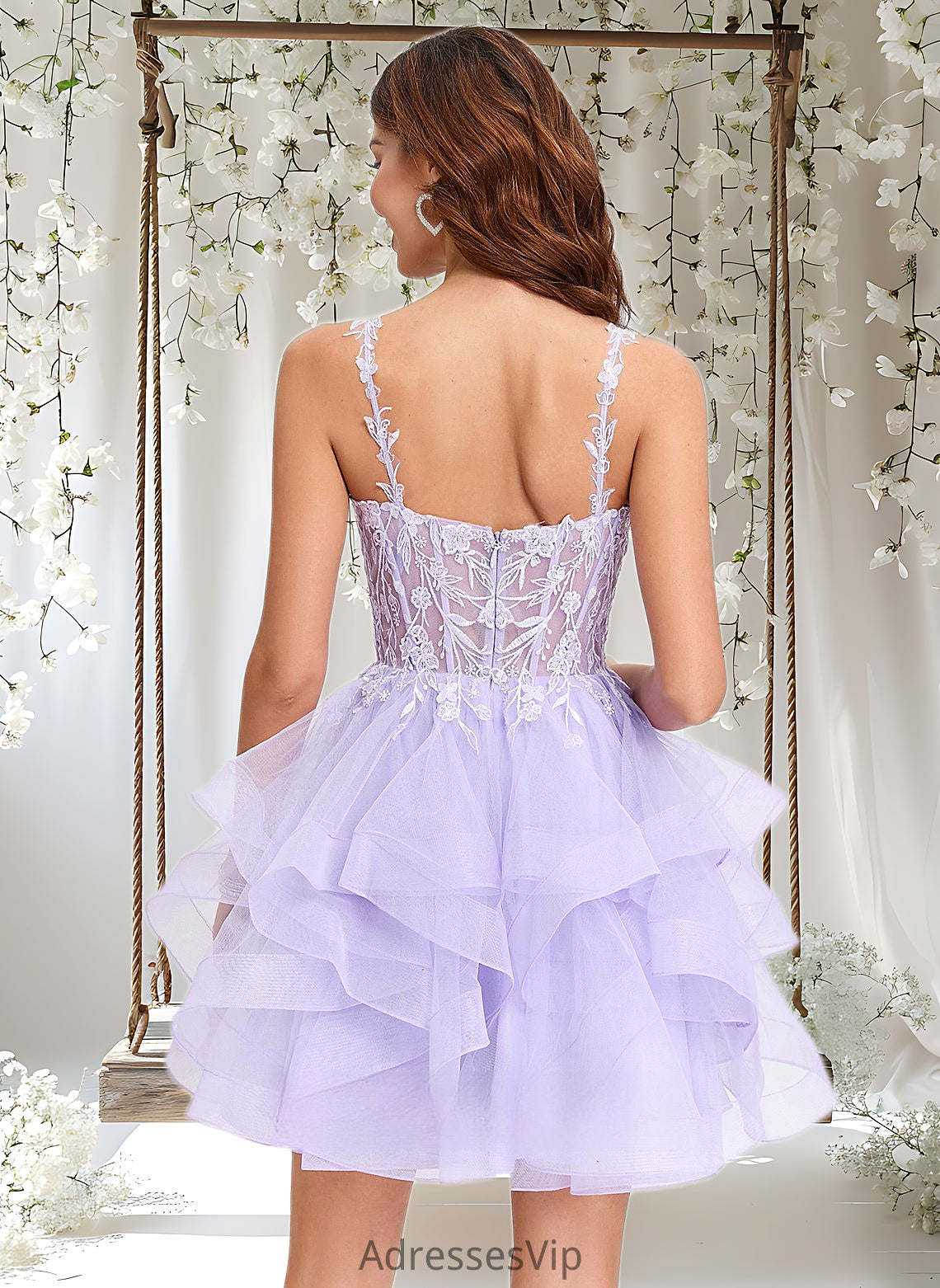 Delaney Ball-Gown/Princess Sweetheart Short Tulle Homecoming Dress HCP0025677