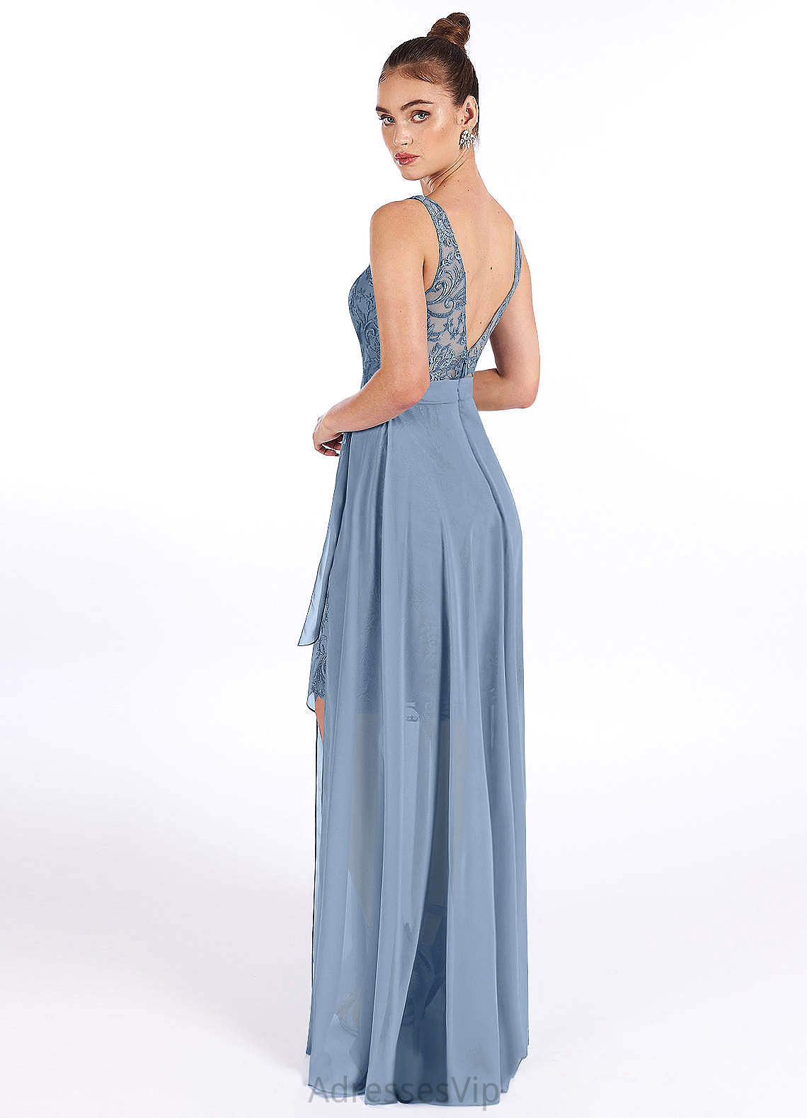 Hazel One Shoulder A-Line/Princess Natural Waist Sleeveless Knee Length Bridesmaid Dresses