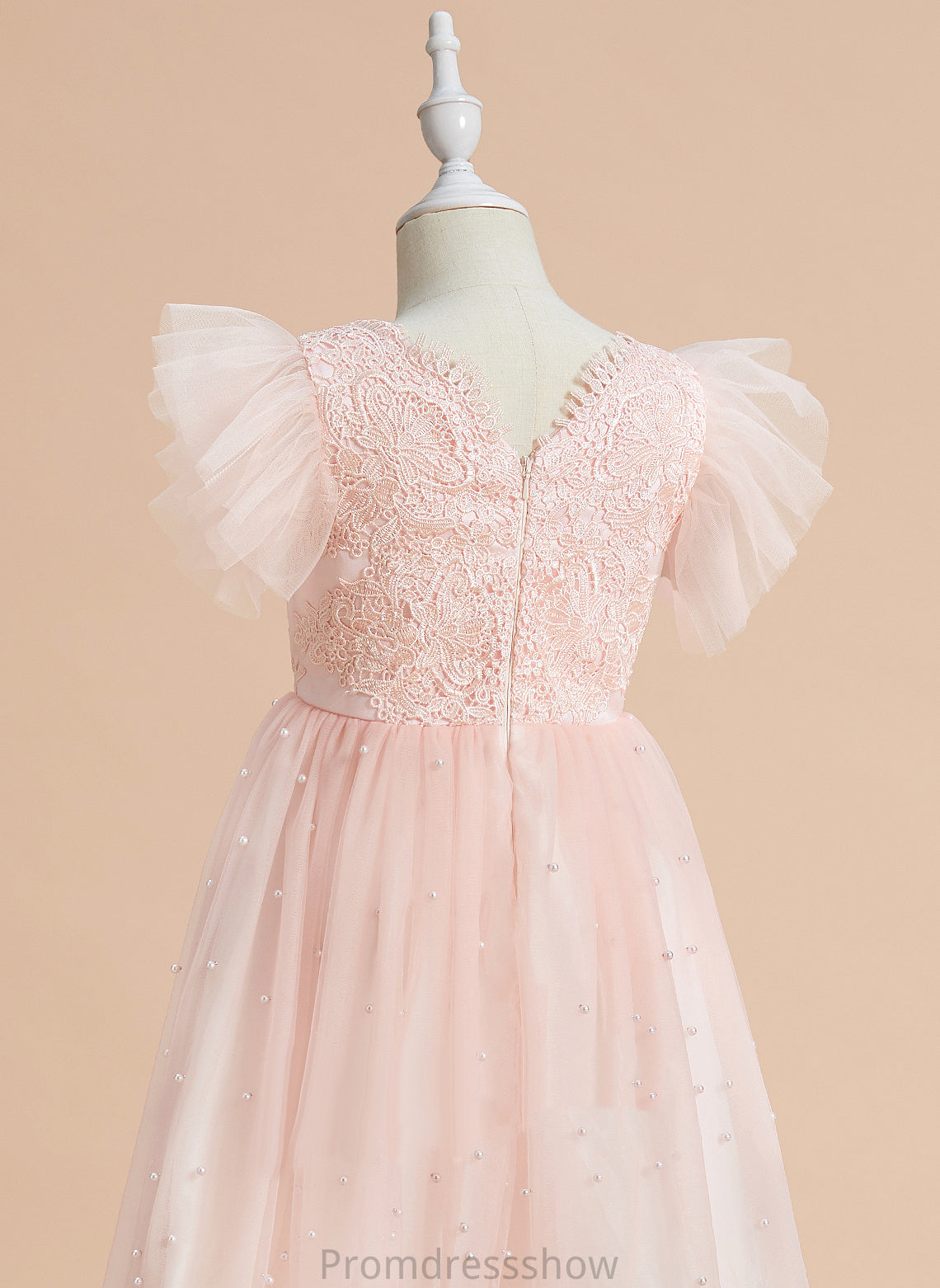 Flower Girl Dresses - Girl With Gillian Knee-length Dress Neck Sleeveless Satin/Tulle Scoop Flower Lace A-Line